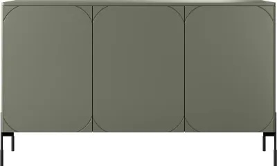 Zdjęcie produktu dla KOMODA trzydrzwiowa SZAFKA 150 cm salon POJEMNA NOWOCZESNA MDF LOFT Retro