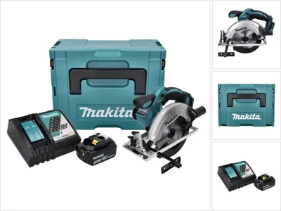 Produktbild von Makita DSS 611 RG1J Akku Handkreissäge 18 V 165 mm + 1x Akku 6,0 Ah + Ladegerät + Makpac