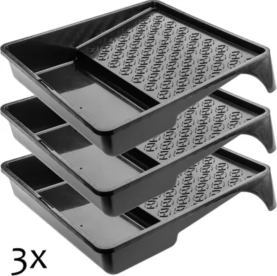 Immagine prodotto di Vassoio per vernici KADAX "Biri", vassoio per vernici, 32 cm, nero, 3 pezzi