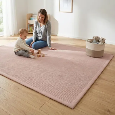 Produktbild von Pillows24 – Krabbelmatte Baby 150x200 cm | 3 cm Dick Spielmatte Kinder, Kinderteppich | Rutschfest & Pflegeleicht, Weiche Krabbeldecke | Spielteppich