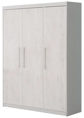 Produktbild von roba Kleiderschrank 'Maren 2', 3 Türen, Drehtürenschrank, Babymöbel, Kindermöbel, Lichtgrau und Weiß