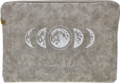 Image de Sacoche pour ordinateur portable - motif lune - env. 40 x 28 cm