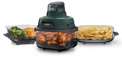 Productafbeelding van Ninja CRISPi, draagbare airfryer, 3,8 liter en 1,4 liter, 4-in-1: frituren met hete lucht, braden, grillen en bakken