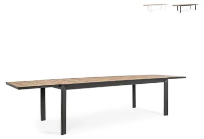 Image de Table Belmar 220-340 x 100 x 75 cm en aluminium