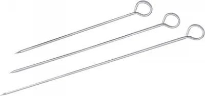 Produktbild von Fleischspieße, VPE 12 Stück, runder Querschnitt, aus Edelstahl, Variante wählbar : 35 cm Variante: 35 cm