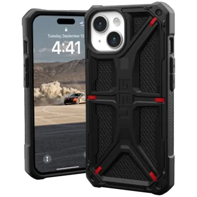 Produktbild von Urban Armor Gear 114309113940, Cover, Apple, iPhone 15 Plus, 17 cm (6.7"), Schwarz