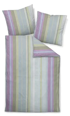 Produktbild von Janine Bettwäsche PALERMO Mako-Satin BL 155x220 cm lila Bettbezug