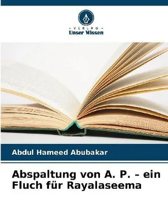 Produktbild von Abspaltung von A. P. - ein Fluch für Rayalaseema