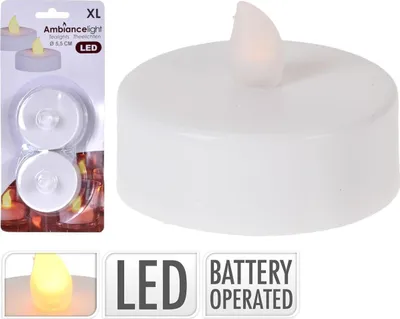 Produktbild von Teelichtkerzen LED Jumbo 2er-Set