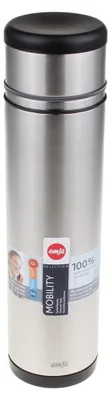Produktbild von Emsa Mobility Iso-Flasche, Schwarz-Anthrazit, 1,0 L, 509239