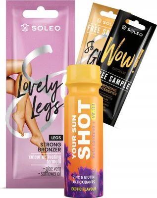 Produktbild von Soleo Lovely Legs 3 x 10 ml starker Bein-Bronzer + Gratisgeschenke