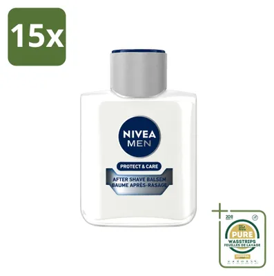Produktbild von 15 x NIVEA MEN Protect & Care Aftershave Balsam - 100 ml - Vorratspackung - 15 Stücke