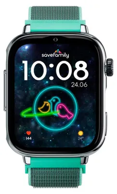 Image de SaveFamily SaveWatch Plus 2, 4,7 cm (1.85"), AMOLED, écran tactile, 16 Go, GPS, 55 g
