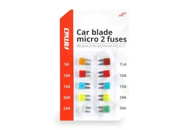 Immagine prodotto di Fusibili auto MICRO 2 Set 10 pezzi AMIO-02331 - Massima qualità