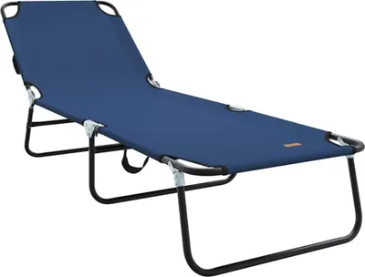 Produktbild von Klappbare Sonnenliege Blau 188 x 57 x 86,5 cm Polyester
