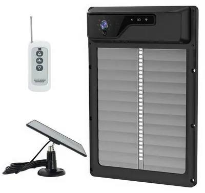 Produktbild von Automatische Hühnerstalltür mit 1080P Kamera – Solarbetrieben, 5000 mAh Akku – WiFi App Steuerung, Timer & Alarmfunktion, einfache Montage