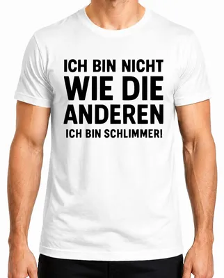 Productafbeelding van Niet zoals de anderen, ik ben nog grappiger. Humoristisch heren T-shirt, wit, maat 3XL
