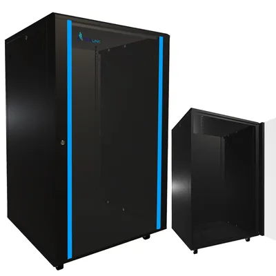 Productafbeelding van Extralink 27U Netwerkkast 800 x 800 mm, Zwart, Vrijstaand, 19-inch Serverkast
