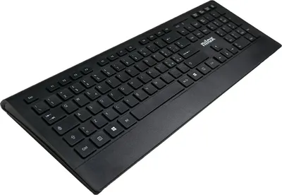 Zdjęcie produktu dla Nilox Keyboard kt40w wireless black, Pełnowymiarowy (100%), Bezprzewodowy, RF Wireless, QWERTY, Czarny
