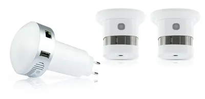 Produktbild von SCHWAIGER -HASET2020- HOME4YOU Starterset "Rauch" zur Warnung bei Rauchentwicklung »Smart Home«
