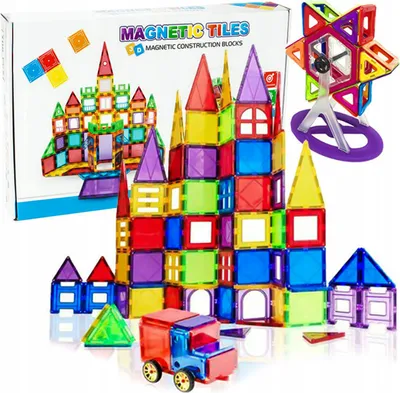 Zdjęcie produktu dla Edukacyjne Klocki Magnetyczne Zestaw 106El Panele