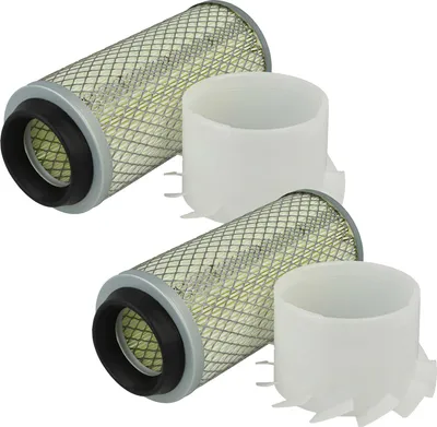 Produktbild von vhbw 2x Luftfilter kompatibel mit NEUSON 1402, 1302, 1500, 1403, 1501, 1503, 1502, 1001, 1700, 1601, 1200, 1002, 1702 Bagger - Äußerer Motorfilter