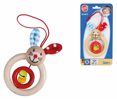Productafbeelding van Simba Heros Baby, houten rammelaar in de vorm van een konijn