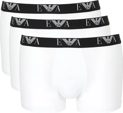 Produktbild von Emporio Armani Herren Boxershorts 3er Pack | Trunk Bold Monogram Größe L Farbe 3 x Weiß EM000259 AF14131