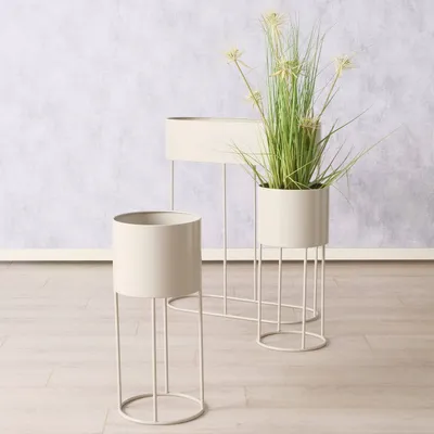 Produktbild von Blumenständer aus Metall AURELA, 3er-Set