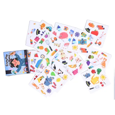 Obrázek produktu pro Flip Card Game,Crazy Flip Card Game,Odpovídající karetní hry,Rodinné deskové hry,Rodinné karetní hry,Odpovídající karetní hry Hračky