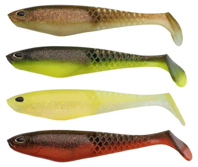 Zdjęcie produktu dla Berkley Cullshad 12,5cm 4szt Mixpack Darkwater Rubber Fish Shad Rubber Bait Assortment