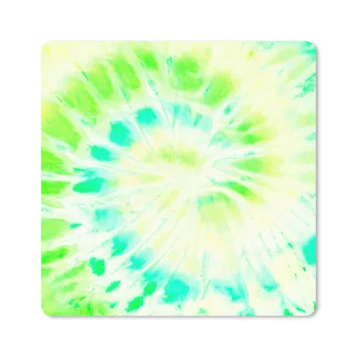 Produktbild von MuchoWow® Mauspad Mousepad Sommer - Krawattenfärbung - Weiß 20x20 cm - Mousepads - Maus Mat - Pad - Mausunterlage - Desk Mat - Bureauartikeln