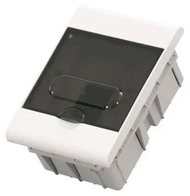 Immagine prodotto di Scatola di distribuzione piccola da incasso 4 moduli / Scatola portafusibili / Scatola di distribuzione da incasso IP40