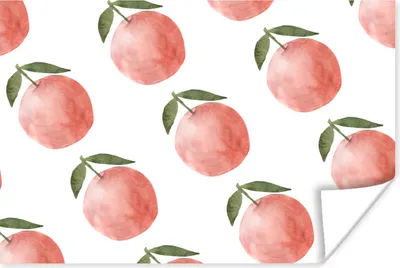 Produktbild von MuchoWow® Poster Äpfel - Obst - Schablonen 180x120 cm - Fotoplakat