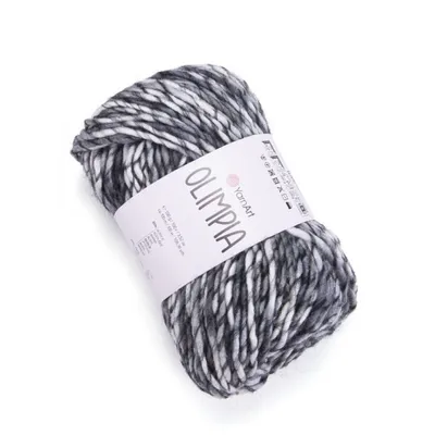 Produktbild von YarnArt Olimpia Wolle 80%.Polyacryl, 20% Wolle, Multicolor, 100m/100g, Ideal für Winterprojekte