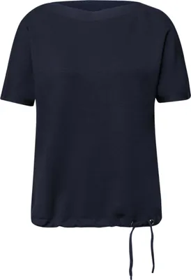 Produktbild von Street One LTD QR u-boat shirt w.rib coll shadowed navy 42