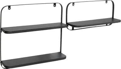 Immagine prodotto di Mensola a muro Amy Black 45 x 12 x 19,5 cm