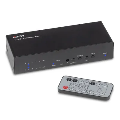 Produktbild von LINDY 4x2 HDMI 2.0 18G Matrix Switch