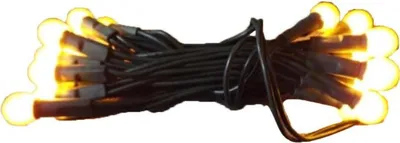 Zdjęcie produktu dla Żółte Perłowe Lampki Choinkowe 20L na Zielonym Kablu 1.4m, 220V-240V Do Użytku Wewnętrznego