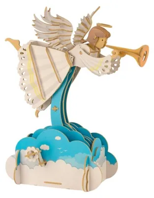 Ilo Build 3D Mechanisches Holz Modellbau Angel Melody, 0102, 26,5x21,5x31cm