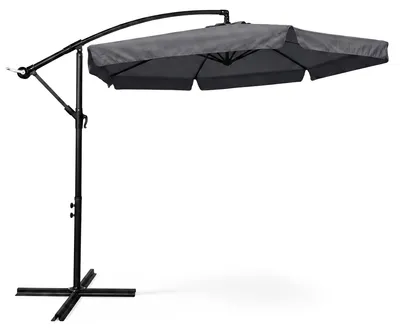 Produktbild von Garten- und Terrassenschirm CYNIA wasserdicht in Dunkelgrau Gewicht 11,7 kg L300 x B300 x H245 cm