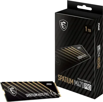 Produktbild von MSI Spatium M470 PRO PCIe 4.0 NVMe M.2 1TB PCI Express 4.0 3D NAND
