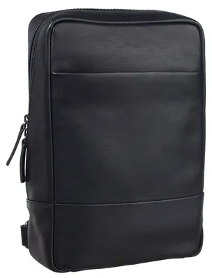 Image de LEONHARD HEYDEN Cuir sac à épaule bandoulière sac en bandoulière Hamburg Crossbag Black noir