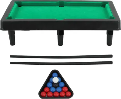 Imagen del producto de Mesa de billar en miniatura, simulación interactiva, juego de billar en miniatura para decoración de escritorio, adorno