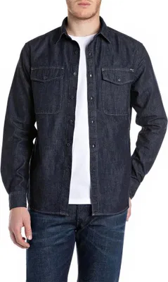 Produktbild von Replay M4124 .000.860 B04 Langarmhemd Blau M Herren Blau M