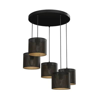 Obrázek produktu pro Závěsné svítidlo Luminex 'Jovin' z černého kovu