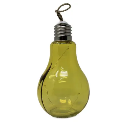 Image de Ampoule solaire à LED jaune Ampoules décoratives 11x21cm