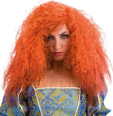 Produktbild von Lockenperücke für Damen orange