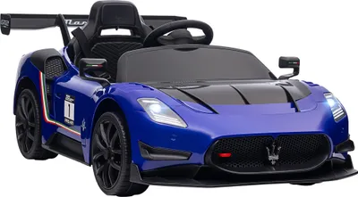 Produktbild von AIYAPLAY Kinder Elektroauto 12 V Kinderauto mit 2,4G Fernbedienung, Musik, Hupe, Federung, Elektrofahrzeug mit Lichten, Stützräder, Sanftstart, 3-5 km/h, für Kinder 3-5 Jahre, Blau