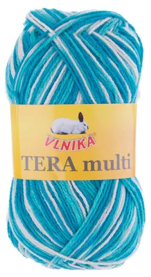 100g Strickgarn Häkelgarn TERA MULTI, Farbwahl - mehrfarbig bunt Farbverlauf